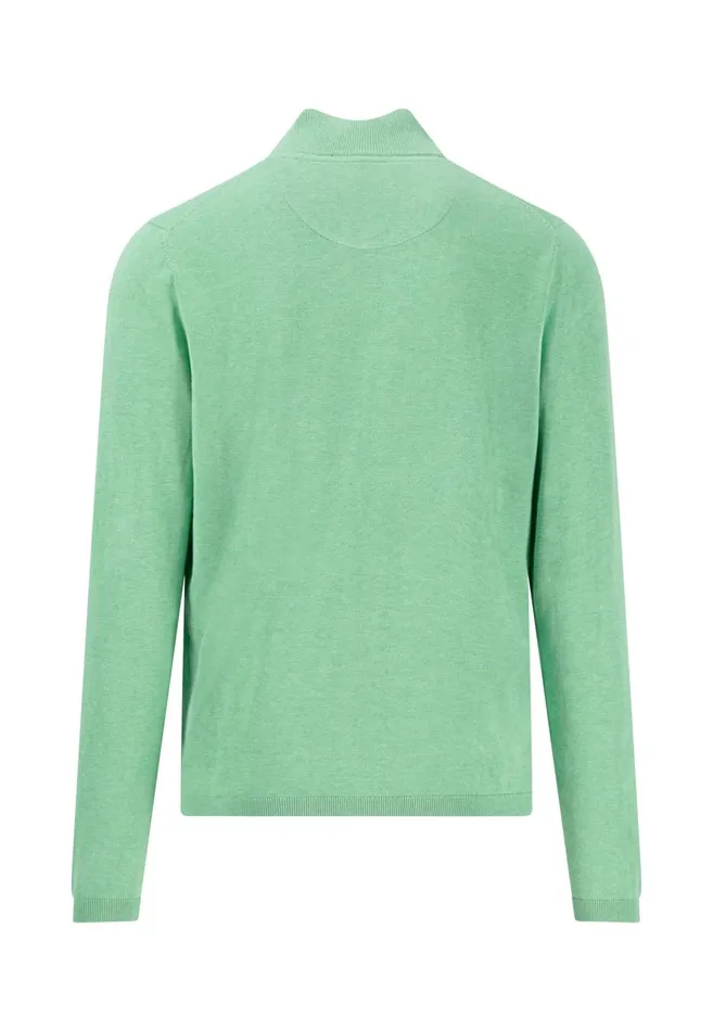FYNCHHATTON Cotton Knitting Sweaters With A Troyer Collar Turf Greensummer Breezepeestrong Bluenavynew Offwhite Men Sweater