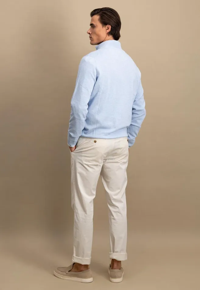 FYNCHHATTON Cotton Knitting Sweaters With A Troyer Collar Turf Greensummer Breezepeestrong Bluenavynew Offwhite Men Sweater
