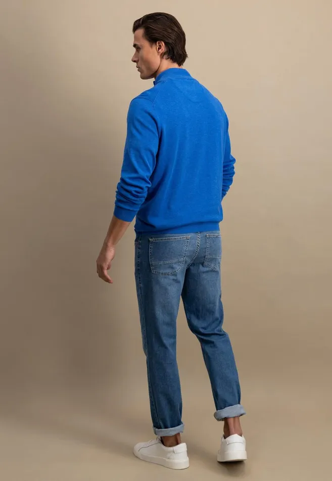 FYNCHHATTON Cotton Knitting Sweaters With A Troyer Collar Turf Greensummer Breezepeestrong Bluenavynew Offwhite Men Sweater