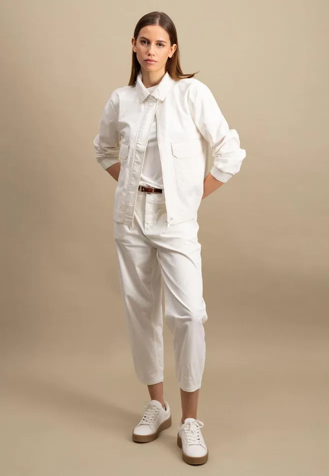 FYNCHHATTON Cotton Mix Jacket With A Loose Fit Milk Women Jack
