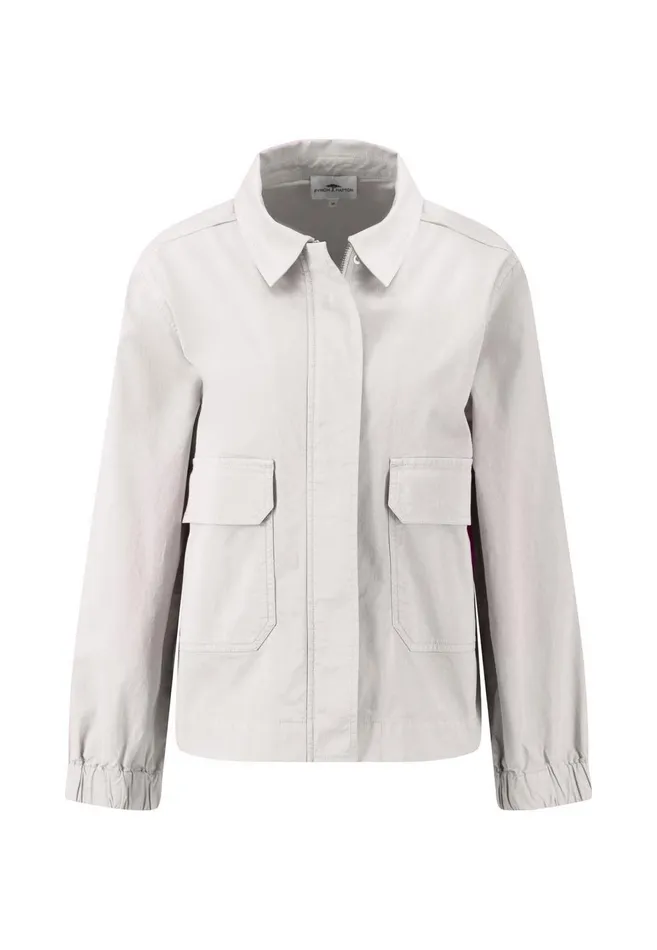 FYNCHHATTON Cotton Mix Jacket With A Loose Fit Milk Women Jack