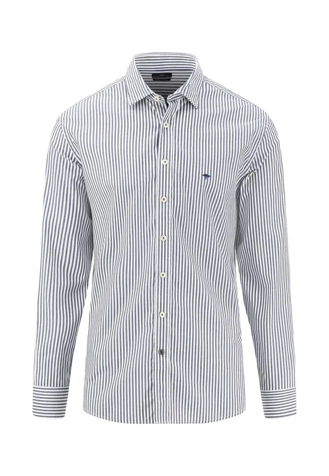 FYNCHHATTON Cotton Shirt With Buttondown Collar Rustnightnavy Men Shirts