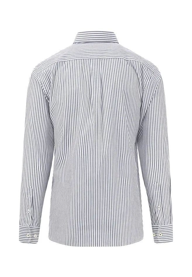 FYNCHHATTON Cotton Shirt With Buttondown Collar Rustnightnavy Men Shirts