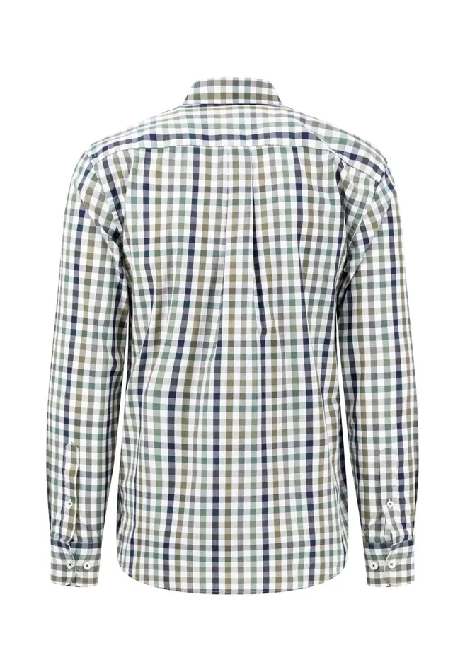 FYNCHHATTON Cotton Shirt With Buttondown Collar Rustnightnavy Men Shirts
