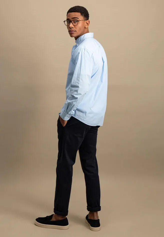 FYNCHHATTON Cotton Shirt With Buttondown Collar Summer Breezepeenavyturf Green Men Shirts