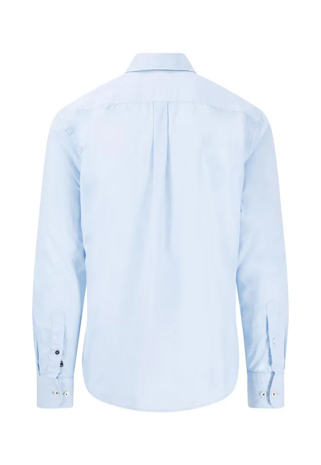 FYNCHHATTON Cotton Shirt With Buttondown Collar Summer Breezepeenavyturf Green Men Shirts