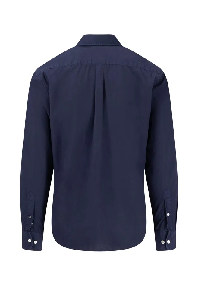 FYNCHHATTON Cotton Shirt With Buttondown Collar Summer Breezepeenavyturf Green Men Shirts