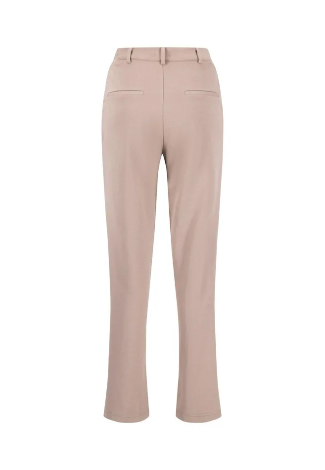 FYNCHHATTON Fabric Trousers With Loose Cut Summer Taupeblack Women Pants