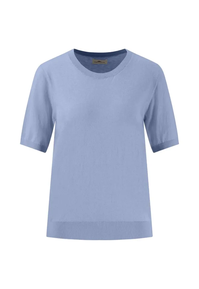 FYNCHHATTON Halbworm Knitting Sweater With Silk Content Sandsummer Redlight Blue Women Sweater
