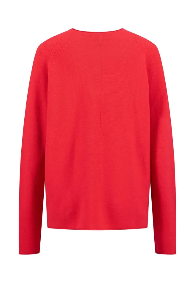 FYNCHHATTON Knitting Sweater With A Round Neckline Ashcrimson Redblue Purple Women Sweater