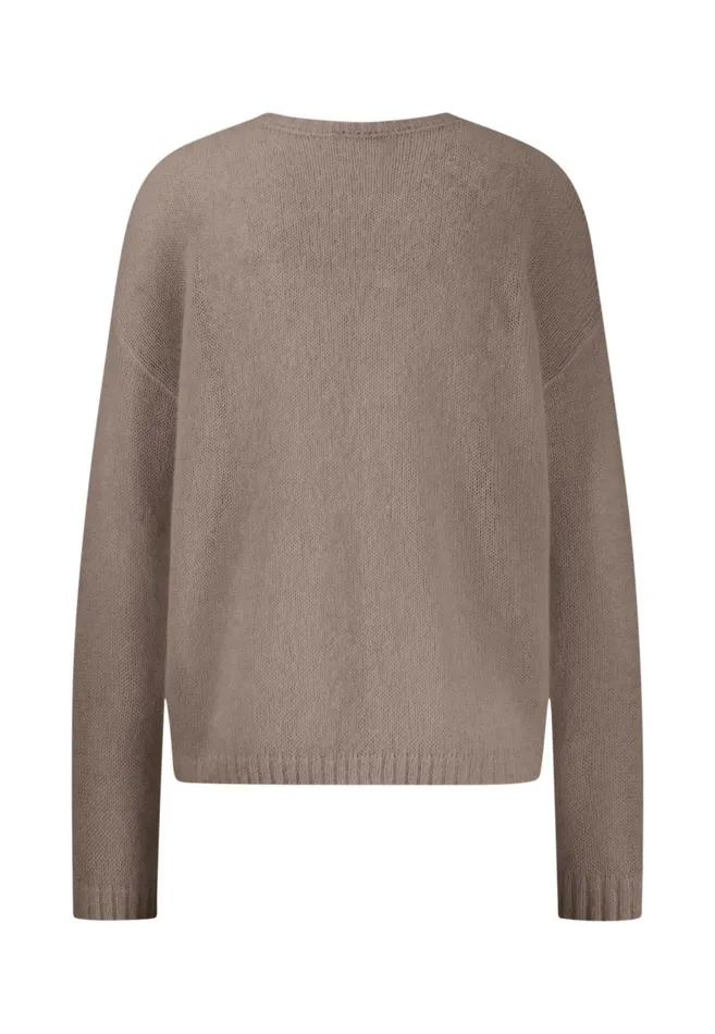 FYNCHHATTON Knitting Sweater With A Round Neckline Neon Papayablue Purplesummer Taupemilk Women Sweater