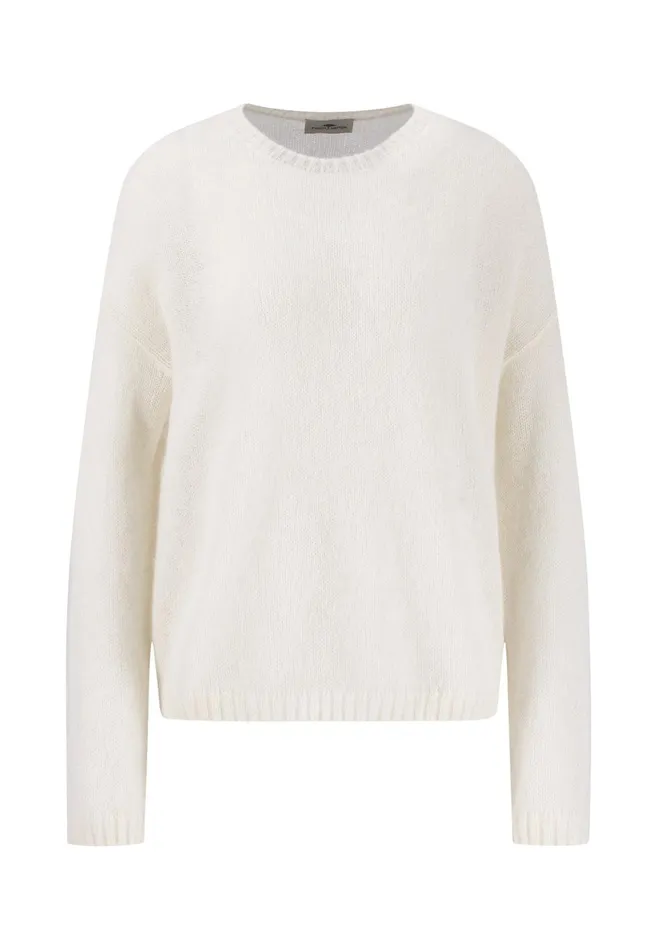 FYNCHHATTON Knitting Sweater With A Round Neckline Neon Papayablue Purplesummer Taupemilk Women Sweater