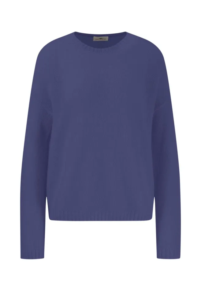 FYNCHHATTON Knitting Sweater With A Round Neckline Neon Papayablue Purplesummer Taupemilk Women Sweater
