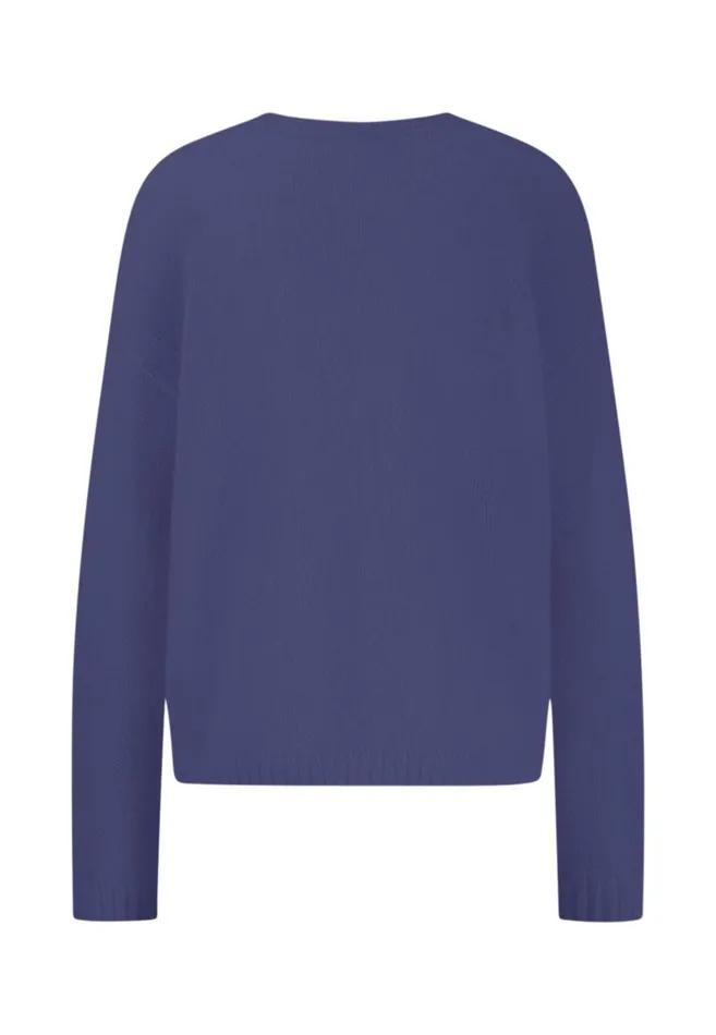 FYNCHHATTON Knitting Sweater With A Round Neckline Neon Papayablue Purplesummer Taupemilk Women Sweater