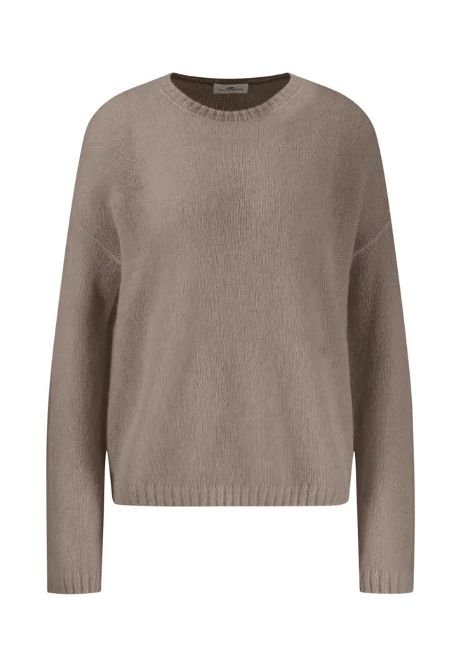 FYNCHHATTON Knitting Sweater With A Round Neckline Neon Papayablue Purplesummer Taupemilk Women Sweater