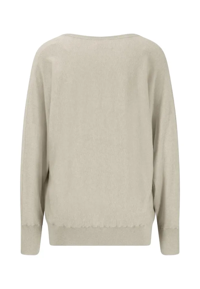 FYNCHHATTON Knitting Sweater With A Vneck And Silk Content Sandsummer Redlight Blue Women Sweater