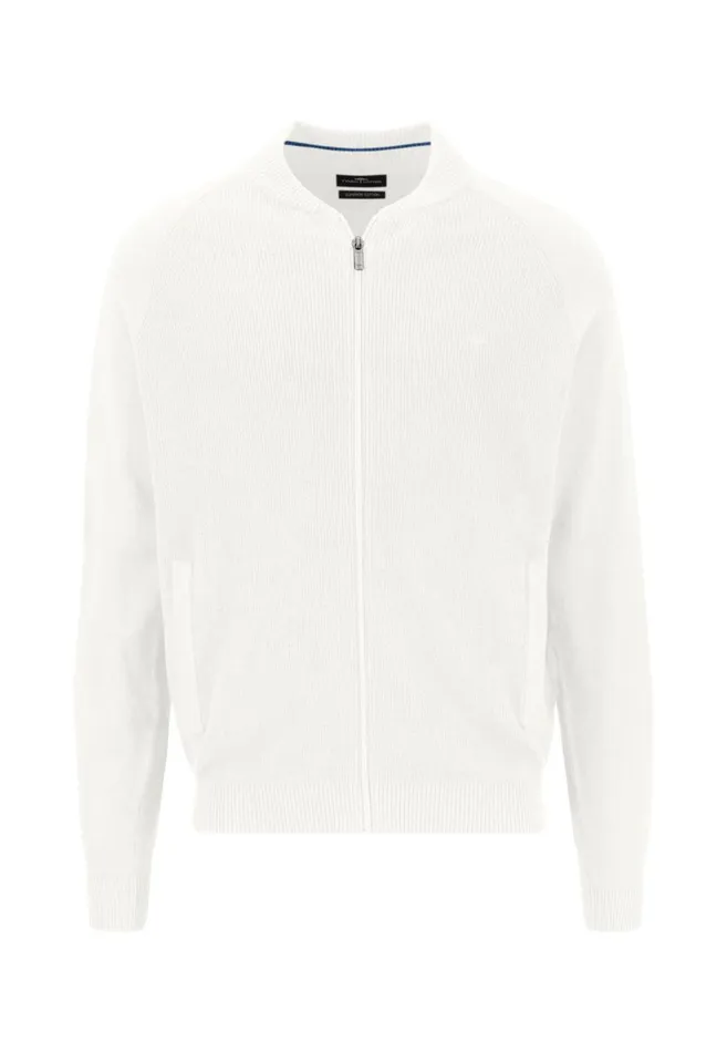 FYNCHHATTON Parting Jacket CasualFit Made Of 100 Cotton New Offwhitesummer Breezenavy Men Cardigan