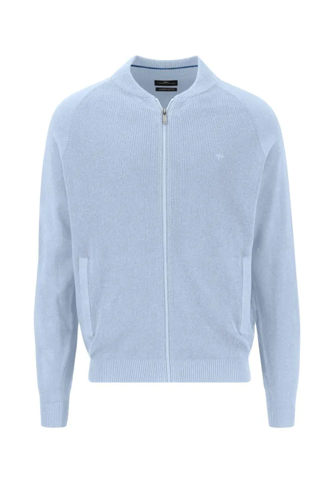 FYNCHHATTON Parting Jacket CasualFit Made Of 100 Cotton New Offwhitesummer Breezenavy Men Cardigan