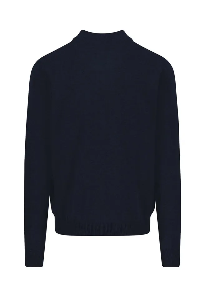 FYNCHHATTON Parting Jacket Made Of Cotton With A Stand up Collar Navynightcharcoalearth Men Cardigan
