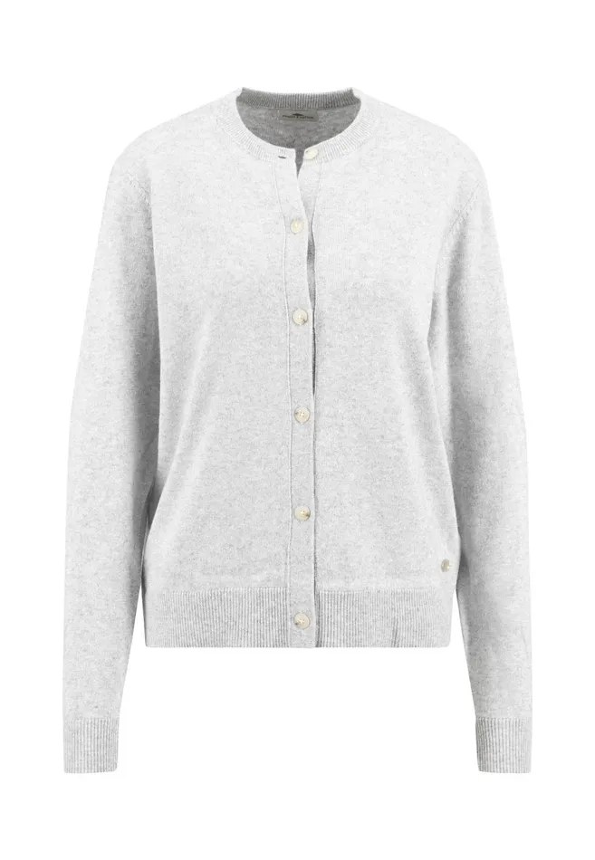 FYNCHHATTON Parting Jacket Made Of Wool Mix With Buttons Silver Graywarm Gray Women Cardigan FYNCHHATTON Parting Jacket Made Of Wool Mix With Buttons Silver Graywarm Gray Women Cardigan