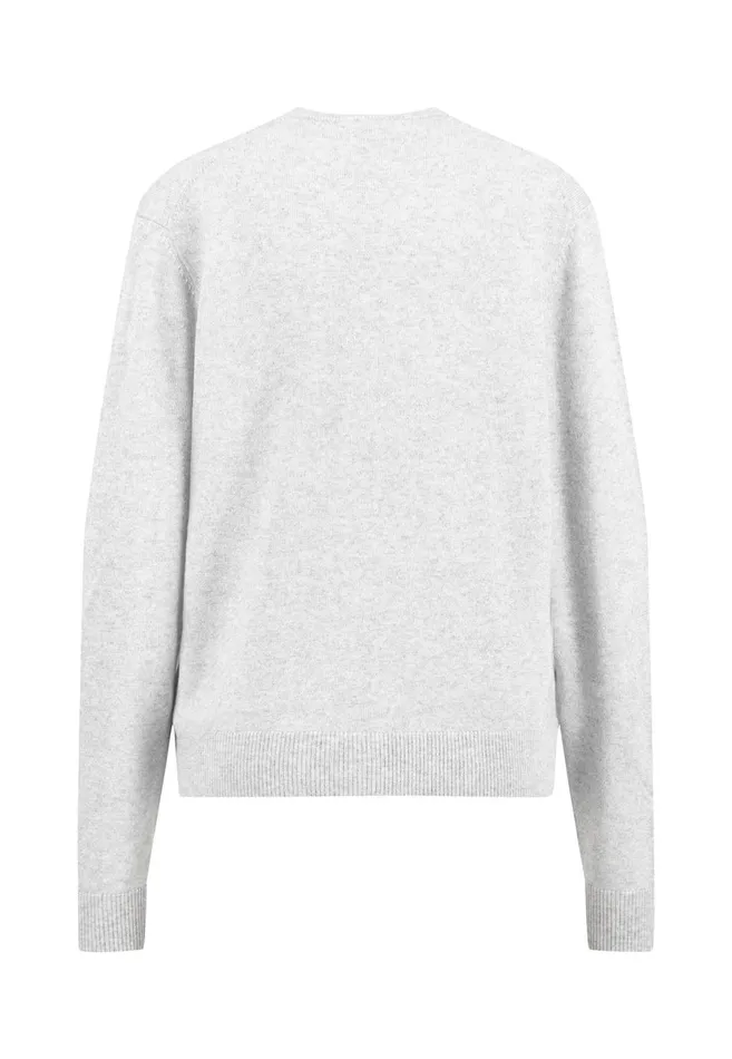 FYNCHHATTON Parting Jacket Made Of Wool Mix With Buttons Silver Graywarm Gray Women Cardigan