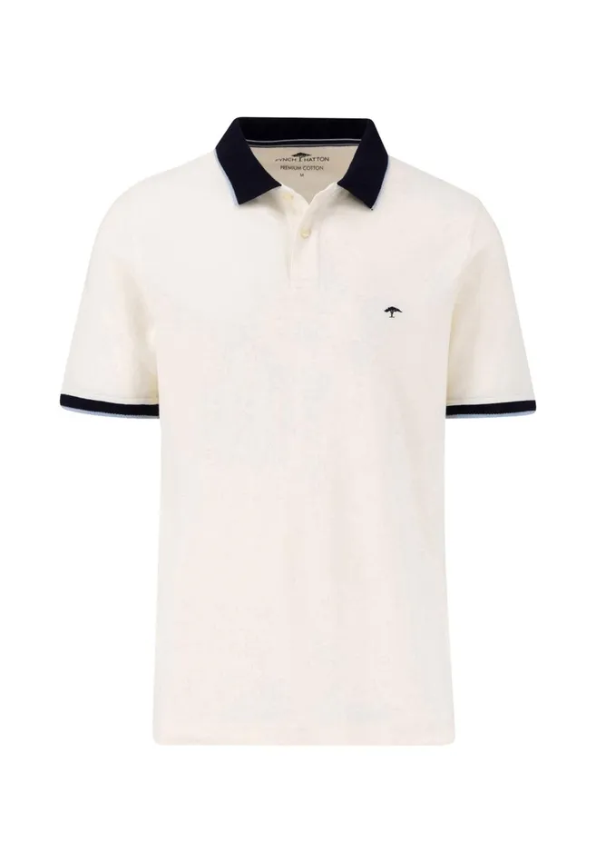 FYNCHHATTON Polo Shirt With Collar off Collar Poppy Redsummer Breezenavynew Offwhite Men Polo Shirt