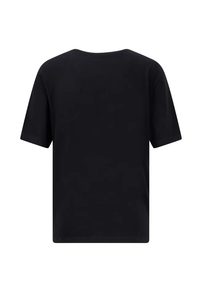 FYNCHHATTON Shortsleeved Tshirt In Plain Colors With A Vneck Whitesandsummer Redfresh Roseocean Violetlight Blueblack Women Tshirts