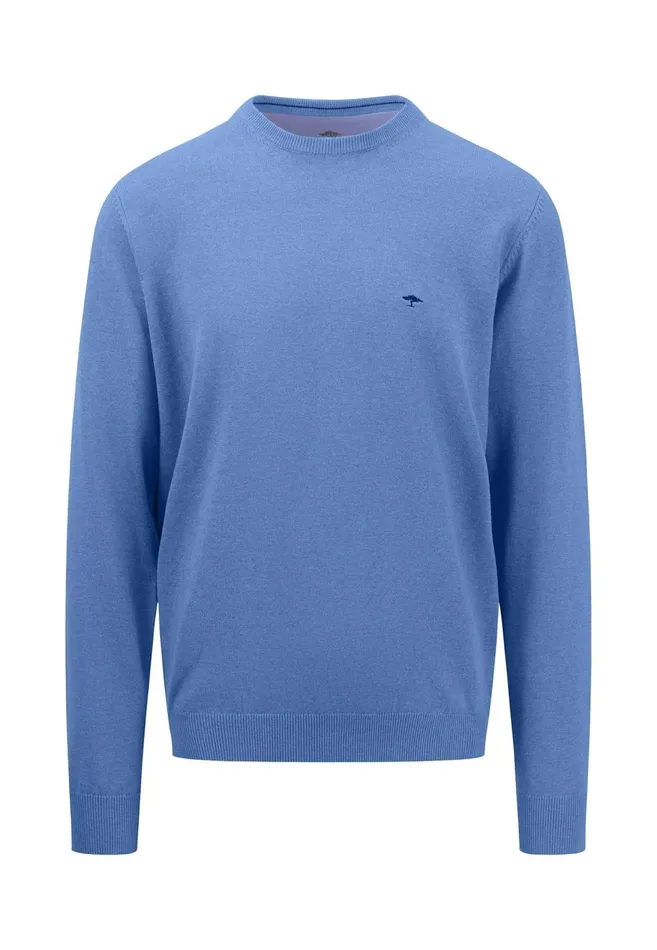 FYNCHHATTON Superfine Cotton ONeck Fine Knitting Sweater Soft Greendusty Lavenderpapayawavedusty Olivenightmalaga Men Sweater