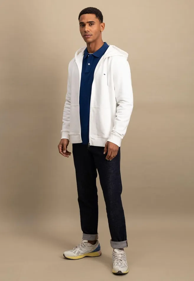FYNCHHATTON Sweatshirt Jacket Made Of 100 Cotton Turf Greensummer Breezenavynew Offwhitemedium Gray Men Sweat