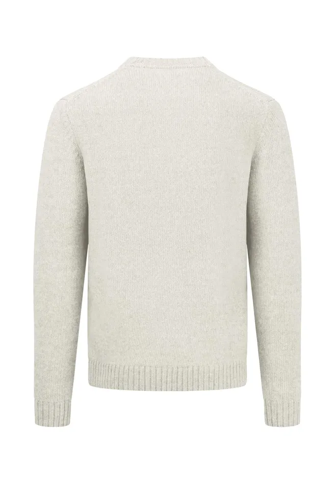 FYNCHHATTON Warm Knit Sweater With Oneck Offwhitesay Greenlight Skynavycamel Men Sale FYNCHHATTON Warm Knit Sweater With Oneck Offwhitesay Greenlight Skynavycamel Men Sale