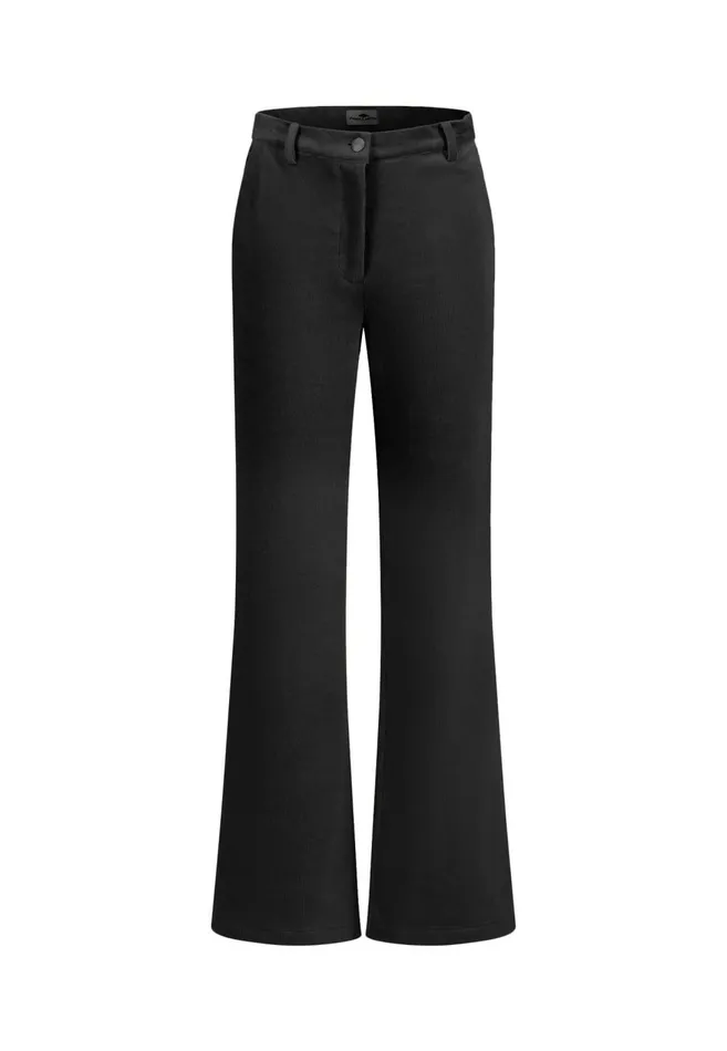 FYNCHHATTON Wide Trousers From BabyCord Taupemilkblack Women Pants