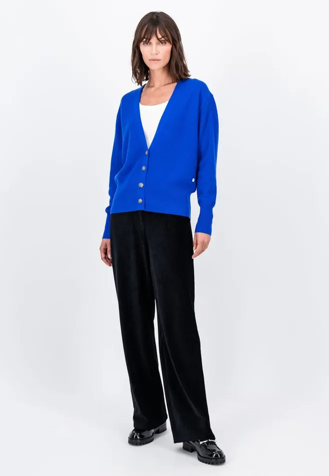 FYNCHHATTON Wide Trousers From BabyCord Taupemilkblack Women Pants
