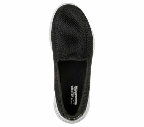 GOwalk 5 Black White Women SKECHERS SlipOn