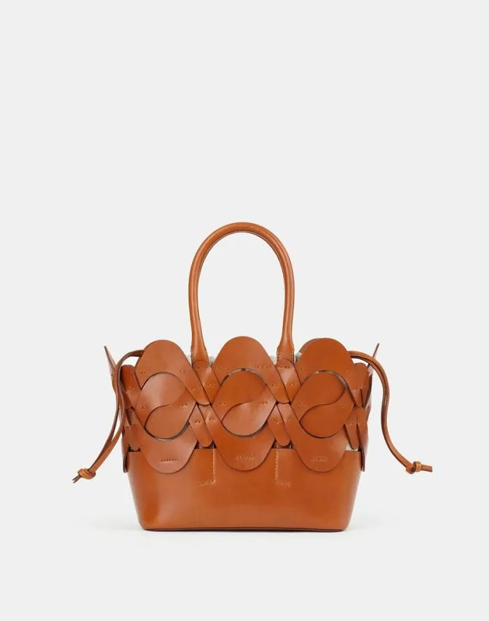 HandbagsAccessories Vachetta Leather 8 Knot ToteSmall Copper Lafayette 148 New York Crossbodies