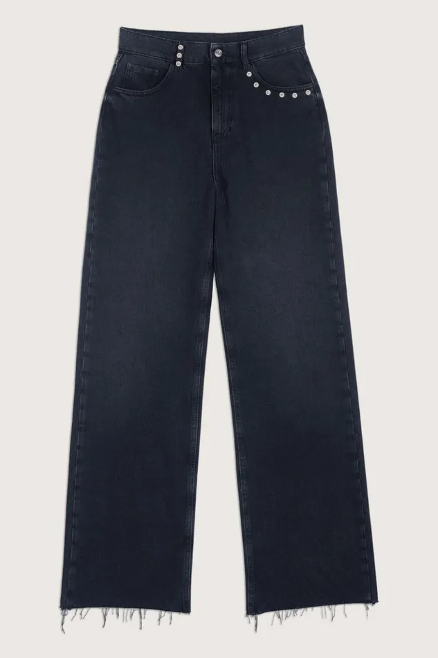 HatchaWideLeg Jeans Clothing Baandsh Pants and Jeans