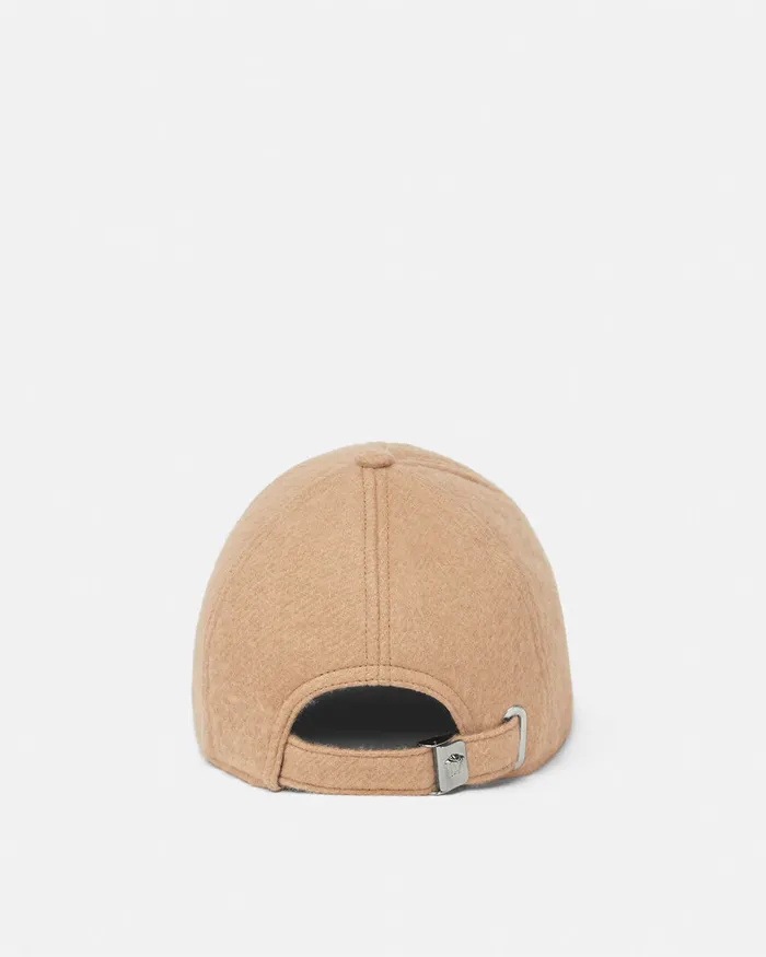 Hats and Caps WomenMen Versace Milano Stamp Wool Baseball Cap Brown
