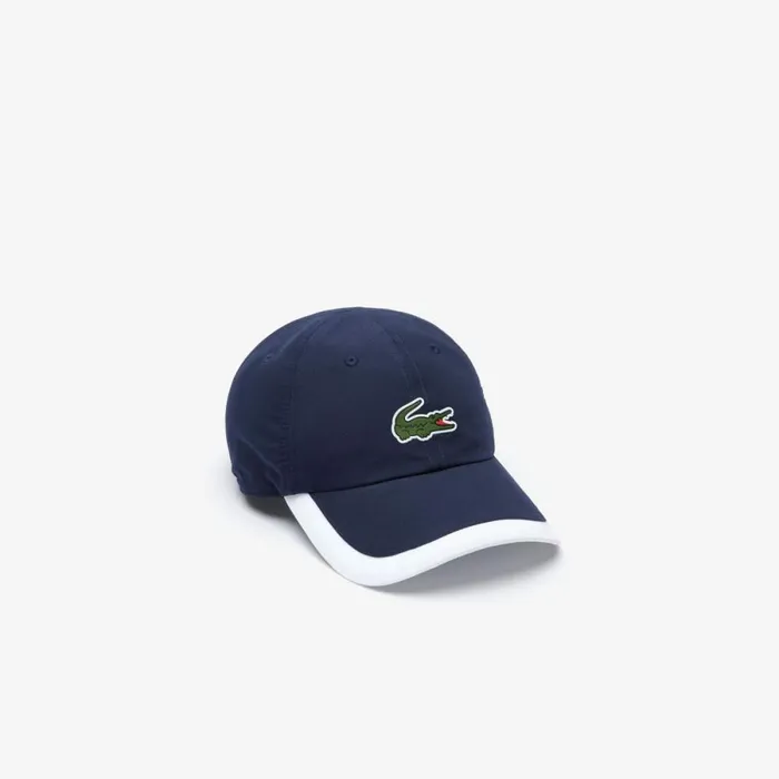 Hats WomenMen Lacoste Unisex SPORT Contrast Border Lightweight Cap Navy Blue White 525 Hats WomenMen Lacoste Unisex SPORT Contrast Border Lightweight Cap Navy Blue White 525