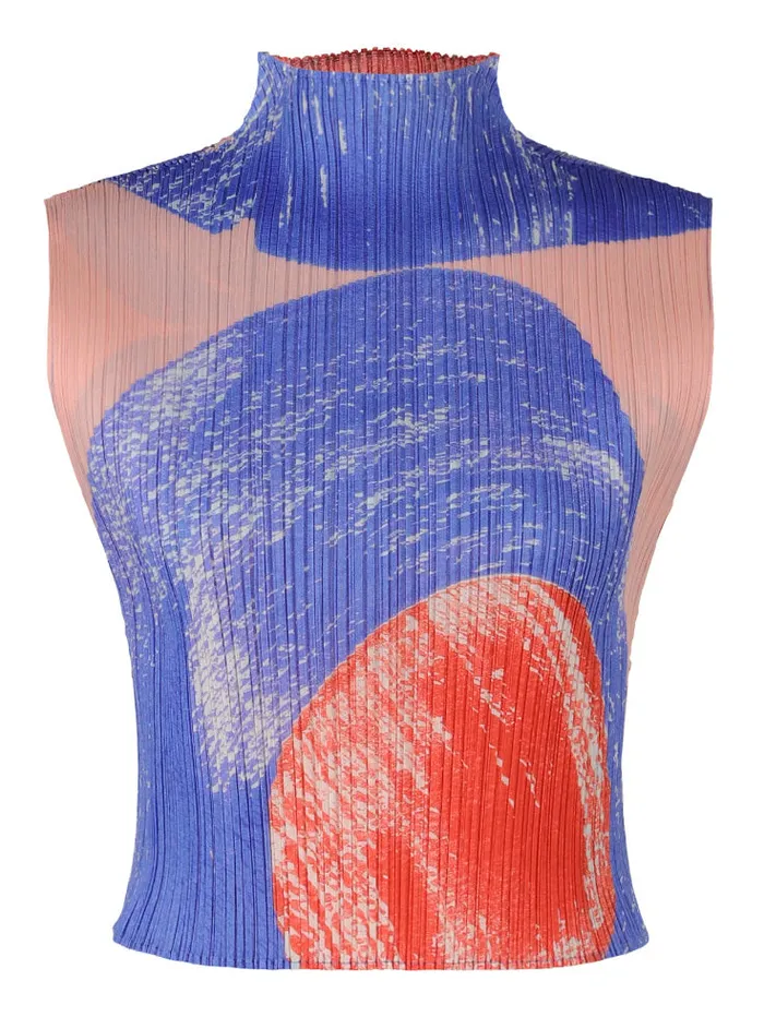 Henrik Vibskov Boutique Backlight Mock Neck Top 8211 Red Women Tops