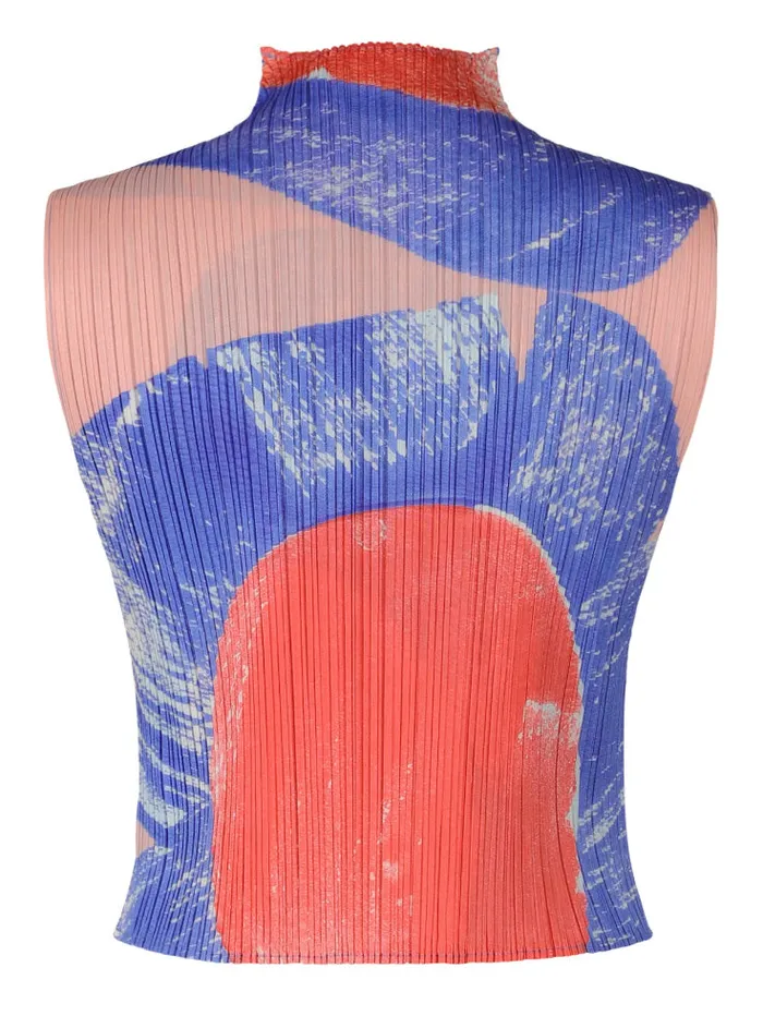 Henrik Vibskov Boutique Backlight Mock Neck Top 8211 Red Women Tops
