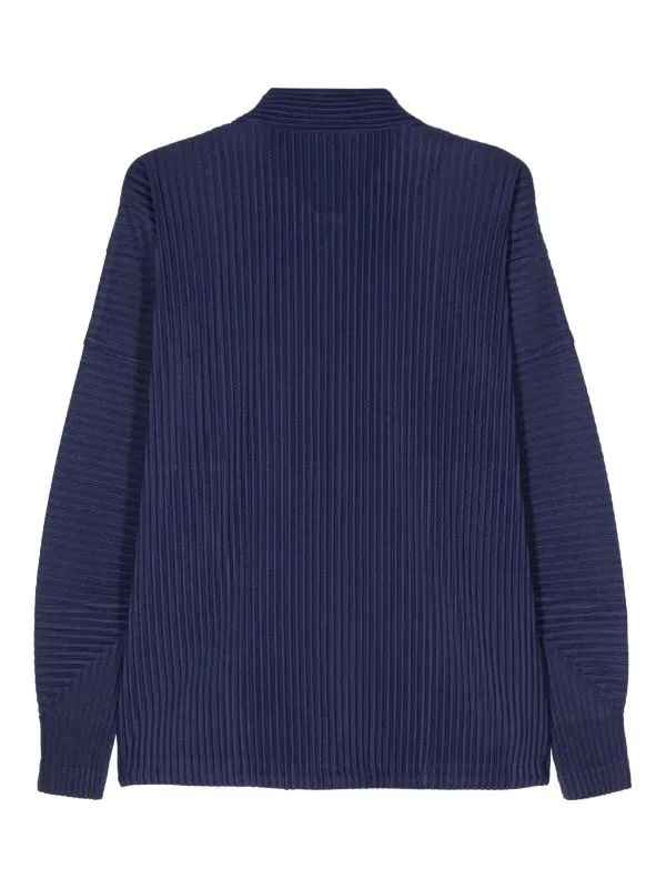 Henrik Vibskov Boutique Button Up Pleated Shirt 8211 Purple Men Shirts