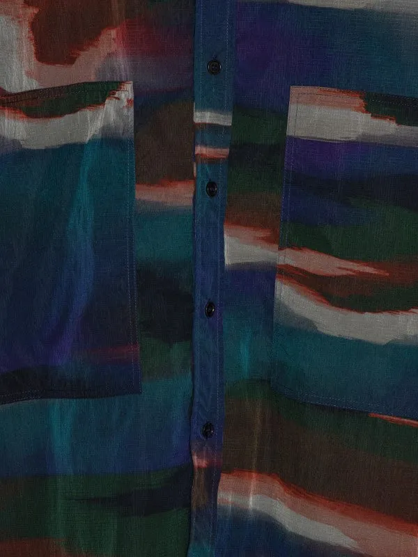 Henrik Vibskov Boutique Cast Shirt 8211 Green Cosmic Men Shirts
