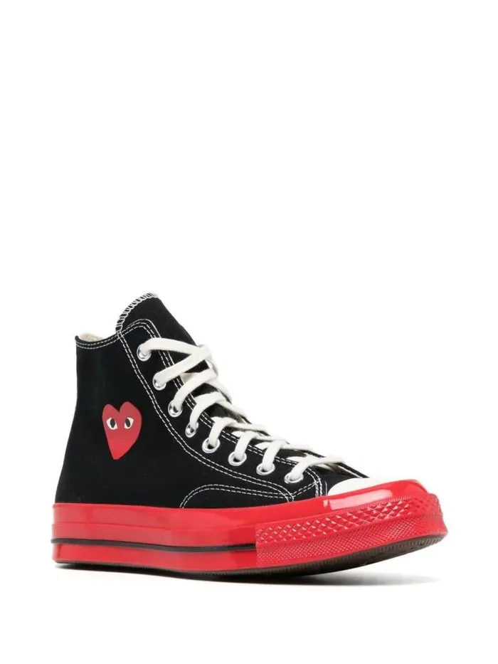 Henrik Vibskov Boutique Converse High 039Chuck Taylor039 Sneaker Red Sole 8211 Black Men Sneakers