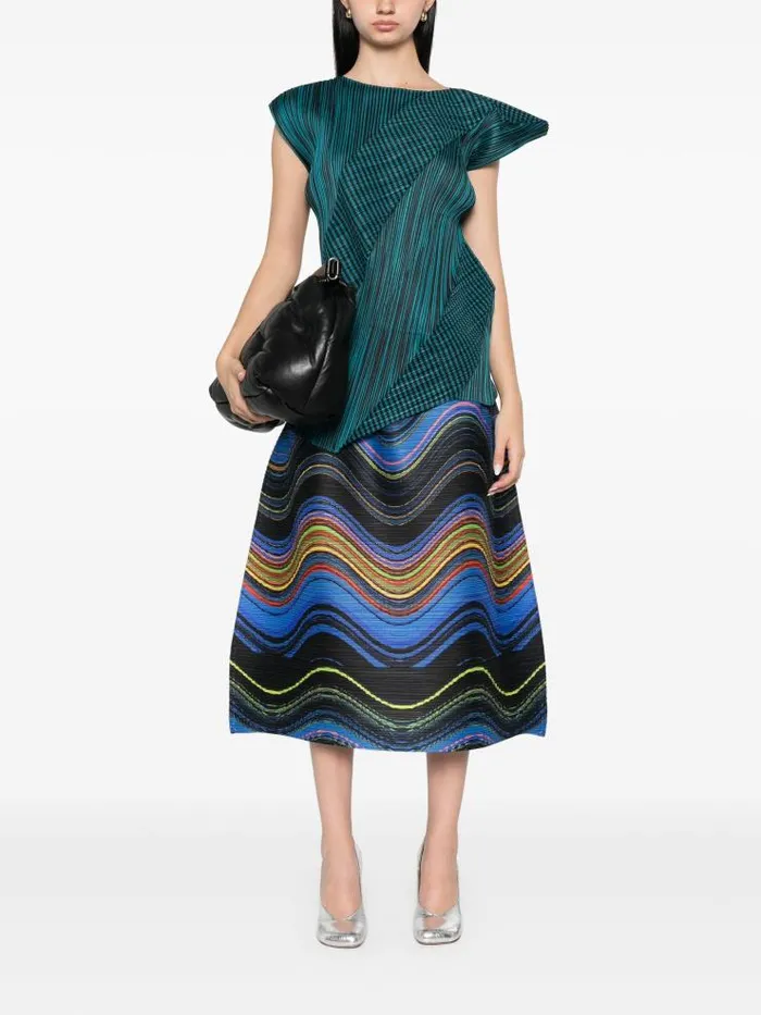 Henrik Vibskov Boutique Cosmic Rays Sleeveless Top 8211 Blue Green Women Dresses