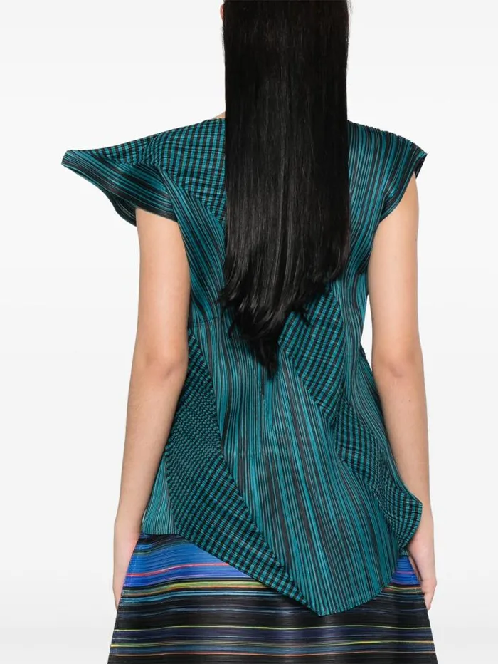 Henrik Vibskov Boutique Cosmic Rays Sleeveless Top 8211 Blue Green Women Dresses