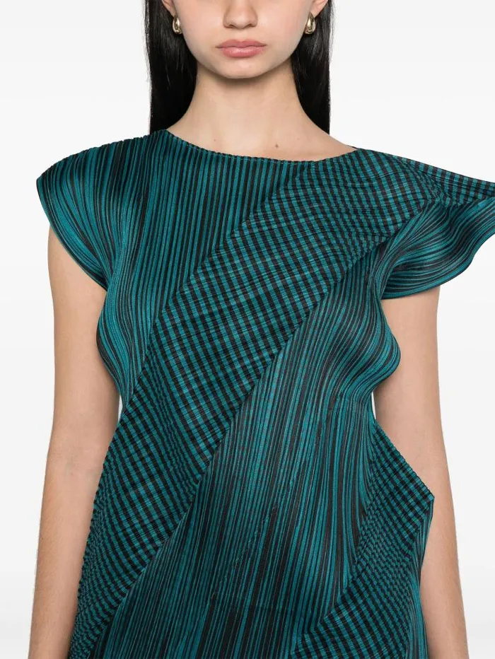 Henrik Vibskov Boutique Cosmic Rays Sleeveless Top 8211 Blue Green Women Dresses