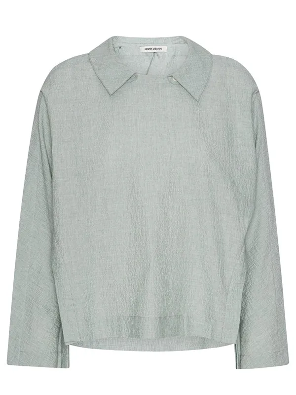 Henrik Vibskov Boutique Disassemble Blouse 8211 Moss Green Women Tops