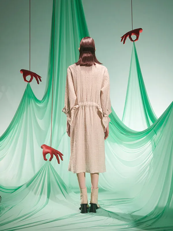 Henrik Vibskov Boutique Full Fest Dress 8211 Raw Beige Women Dresses