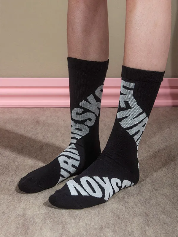 Henrik Vibskov Boutique HV Sport Socks 8211 Black HV Grid Men Socks