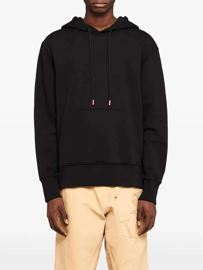 Henrik Vibskov Boutique JWA Lace Back Panel Hoodie 8211 Black Men Hoodies and Sweatshirts