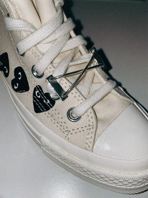 Henrik Vibskov Boutique Lily Lacepiece Shoelace 8211 Silver Men Other Accessories